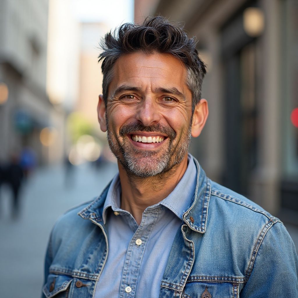 Portrait of Michael, a workshop participant